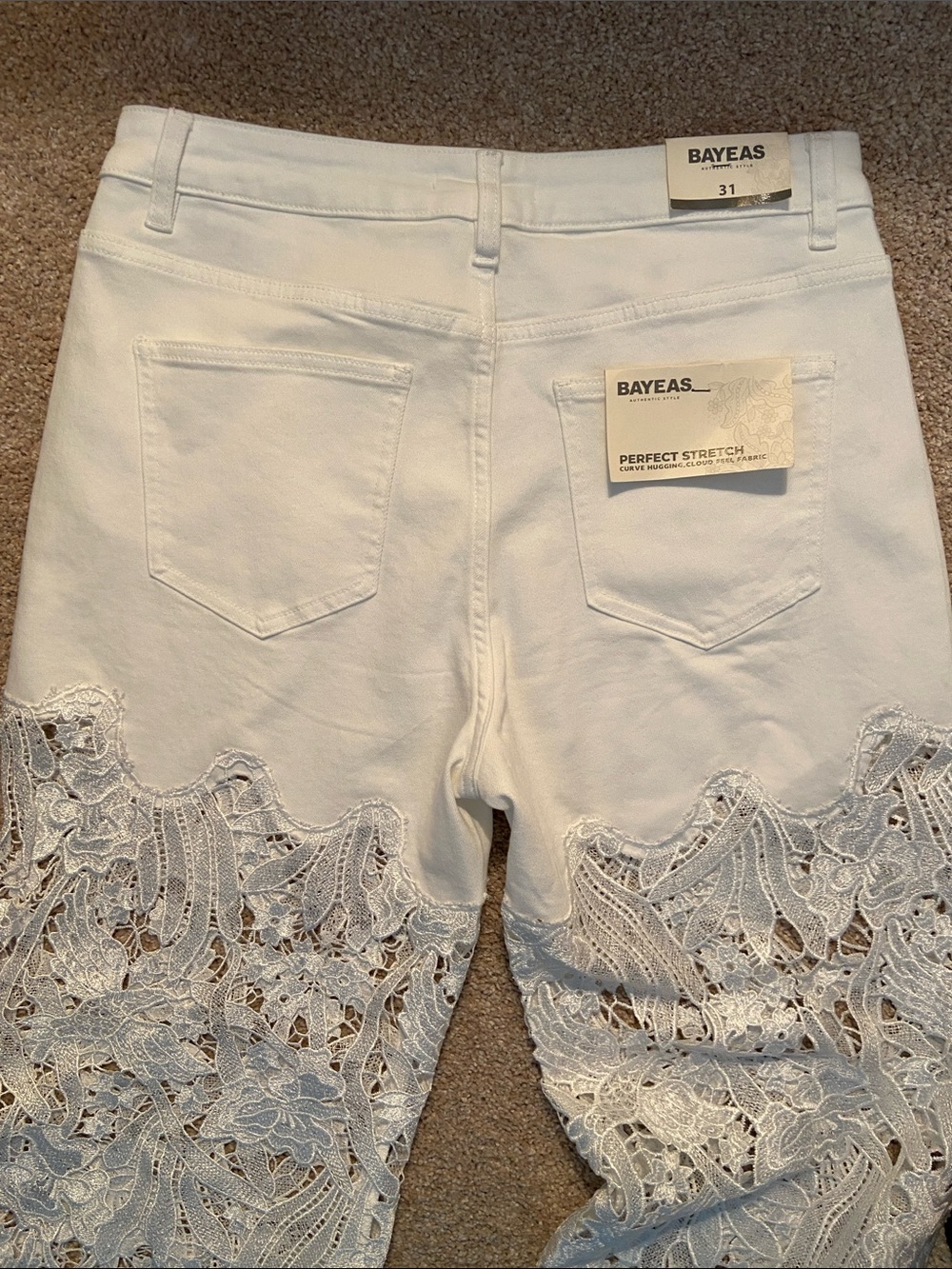Bayeas Rhinestone And Lace Jeans II - Picture 5 of 8
